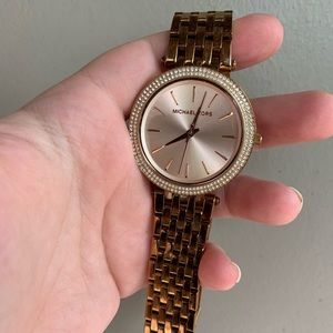Michael Kors Gold Rhinestone Watch
